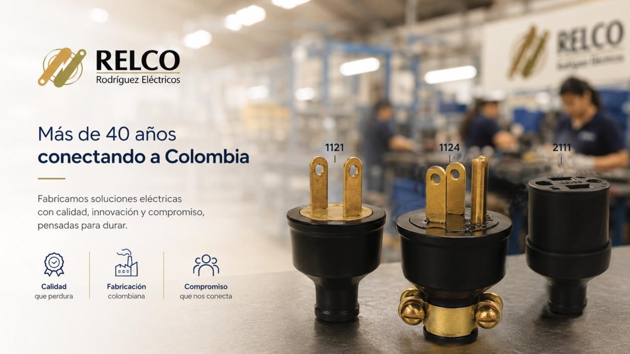 Planta de producción RELCO — fabricación de clavijas y tomas en caucho